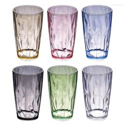 Tumblers Shatterproof Acrylic Water 490ml Unbreakable Drinking Glasses Reusable Beer Champagne Cup Dishwasher Safe Dropship