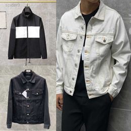 Men's Jackets Denim Jacket Men Women Top Quality Casual Coats Black Blue Fashion Mens Stylist Man Clothing 75OR XF56