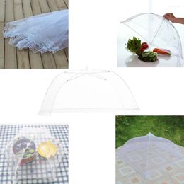 Dinnerware Sets 2pcs 16 Inch Foldable Cover White Mesh Tent Protector Screens Cloth Patio Bug Net For Outdoor Camping Picnics Parties