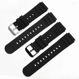 Watch Bands For Army Accessories 3001 21mm Resin Rubber 0321 Convex Interface Men's Silicone Black Waterproof Watchband