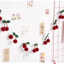 Tapestries 2023 Bayberry Felt Ball Handmade Garland String Hanging Ornaments Hair Wall Pendant Kids Room Decoration