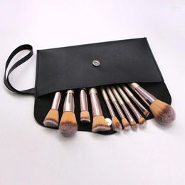 Makeup Brushes 14 Pcs High Quality Soft Hair Wooden Handle Loose Powder Blush Foundation Contouring Eye Brush Complete Tool Set