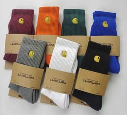 Women Men and for Socks Towel 2023 Fashion American Brand Carhart New Trendy Bottom Gold Emboidered Simple Letter Skateboarding 6aag R5c4 9wdv