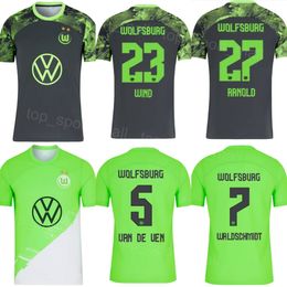 Club Team 23 24 Soccer VfL Wolfsburg Jersey FC 23 WIND 21 MAEHLE 11 TOMAS 31 GERHARDT 4 LACROIX 32 SVANBERG 19 MAJER 20 BAKU 27 ARNOLD 5 ZESIGER CERNY Football Shirt Kits