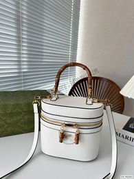 Hot new designer Ophidia bamboo G bucket bag, fashionable cosmetic bag, shoulder crossbody bag, compact boutique handbag