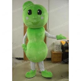 Halloween Green beans Mascot Costume High Quality Cartoon theme character Carnival Adults Size Christmas Birthday Party Fancy Outfit