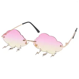 Sunglasses Cosplay Cloud Miss Mens Fashion Birthday Party Eyeglasses PC Frameless