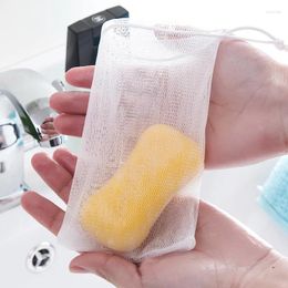Shopping Bags 50pcs Soap Net Bag Handmade Collection Portable Foam Cleansing Face And Soaping Bathroom