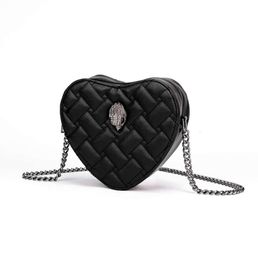 Kurt Geiger Women Eagle Heart Rainbow Bags PU Leather Chains Small Crossbody Handbag Luxury Designers UK Clutch Bag Diamond Mini2023