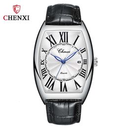 New Fashion Mens Watches Leather Strap Day Date for Men Quartz Man Wristwatch Calendar Dress Watch Male Clock