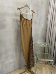 Skirts Corduroy Lace Patchwork Dress Caramel Color Full Of Vintage High-grade