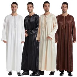 Ethnic Clothing Muslim Men Kaftan Robes Pakistan Traditional Long Fashion Jubba Thobe Morocco Arab Abaya Turkish Dress Dubai Islam