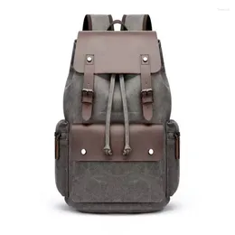 Backpack Canvas Leisure Shoulder Bag For Men And Momen Computer With Buckle School Fashion Travel Busineslbags