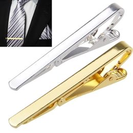 Simple Tie Clips Shirt Necktie Tie Bar Clasps Silver Fashion Jewelry for Tie Clips