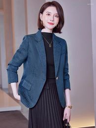 Women's Suits S-4XL High Quality Fashion Women Slim Small Suit Office Lady Short Jacket Casual Coat Spring Autumn Top Clothing Blazer