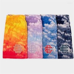 Men's Shorts Hawaiian Summer Quick-drying 3D Printing Sky White Cloud Casual Pants Outdoor Fashion Capris