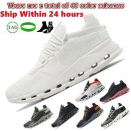 New Onse Clouds Cloudnova Shoes Black Eclipse Demin Ruby Eclipse Rose Iron Leaf Silver Orange Triple White Mens Trainers