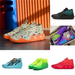 Lamelo Sports Shoes with Shoe Box Og 2023 Lamelo Ball 1 Mb01 02 Basketball Shoes Rick and Rock Ridge Red Queen Not From Here Lo Ufo Black Blast Mens