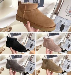 Kids Boots Australia snow boot Designer Children shoes winter Classic Ultra Mini Boot Botton fur Suede baby boys girls Ankle booties for kid 765