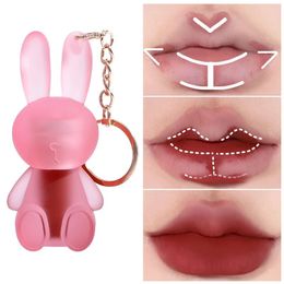 Lip Gloss Keychain Cute Te Mud Liquid Lipsticks Velvet Glaze Sexy Red Women Long Lasting Cosmetics