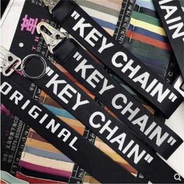 men and women Off KEY CHAIN off leather KEYCHAIN plated metal buckle decorative KEYCHAIN265v UR89 TY90