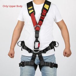Climbing Harnesses Profession Outdoor Rock Climbing Aerial Work Rappelling Shoulder Safety Belt Rock Climbing Harness Half Body Survival Equipment 231021