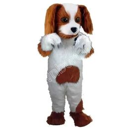 Performance Cute Dog Mascot Costumes Halloween Cartoon Character Outfit Suit Xmas Outdoor Party Outfit Unisex Promotional Advertising Clothings