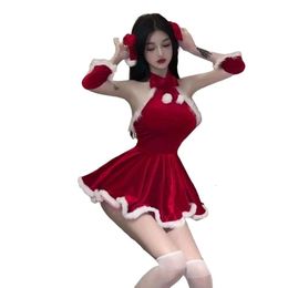 Cosplay Christmas Costume Women Designer Cosplay Costume Skirt Dress Set Female Adult Christmas COS Uniform Red Dress Bar And Nightclub Performance Dress