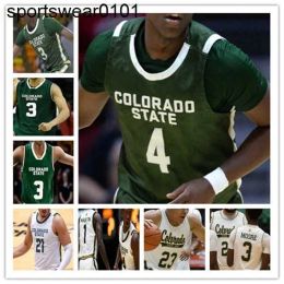 CUSTOM Custom College Basketball Colorado State Jerseys David Roddy Isaiah Stevens John Tonje Dischon Thomas Jalen Lake Kendle Moore Chandle