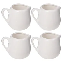 Dinnerware Sets Sauce Spoon Kitchen Container Ceramic Milk Jug Creamer Handle Creative Mini Holder Coffee Glass Containers