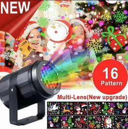 Other Event Party Supplies LED Christmas Projector Lamp 360 Rotatable Indoor Outdoor Holiday Decoration Lighting 231023