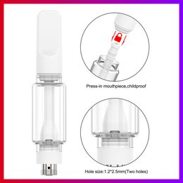 USA A16 Full Ceramic Carts Bulb Pyrex Fat Glass Cartridge 2.0ml Vape Oil Atomizer 10.5mm Diameter for 510 Batteries 2.0ml Empty Oil Vaporizer D8 D9 Sigaretta EU Fast Ship