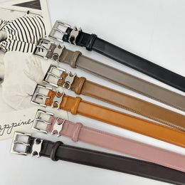 Women Designer Luxury Belt High Quality Cowskin Belts Fashion Golden Silver Leters Needle Buckle Cintura Unisex Vintage Casual Waistbands