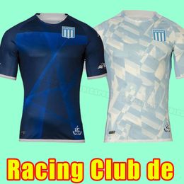 23 24 Racing Club de Avellaneda Home Soccer Jerseys 2023 2024 Away CHURRY ROJAS LISANDRO SOLARI shirt FERTOLI CVITANICH MIRANDA Football uniform