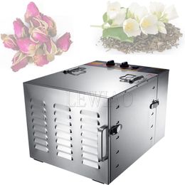 1000W Fruits Dehydrator Meat Dryers Stainless Steel Fish Drying Machine Electric Air Dryer for Fruit 10 Trays Dehydrators