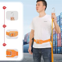 Climbing Harnesses Marine Single Waist Safety Belt Ship Harnesses Wear Resistant Outdoor Climb High-altitude Protective Rope Set 231021