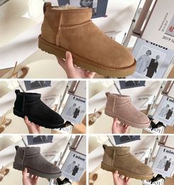 Kids Boots Australia snow boot Designer Children shoes winter Classic Ultra Mini Boot Botton fur Suede baby boys girls Ankle booties for kid353