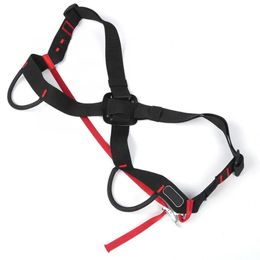 Climbing Harnesses Camping Ascending Decive Shoulder Girdles Adjustable Chest Safety Belt Harnesses Rock Climb Safety Protection Survival Harness 231021