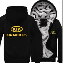 Men's Hoodies 2023 Kia Motors Custom Hoodie Men Camouflage Warm Comfortable Thicken Jacket Coat Sweatshirts Casual