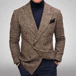 Men's Suits European American Size High-quality Handsome Fashion Banquet Casual Suit British Gentleman Jacket Coat