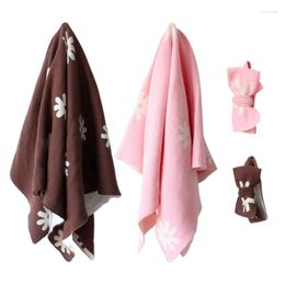 Blankets Cotton Blanket With Headwear Infant Cover Muslin Swaddles Wraps D5QF