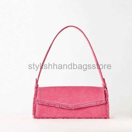 Shoulder Bags Sweet Pink Girls Underarm Bag Cool Canvas Women's Soul Bag Vintage Kane Women's Club Handbagstylishhandbagsstore