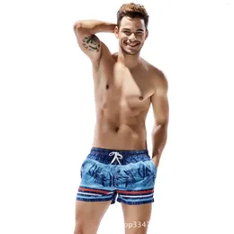 Men's Shorts Beachwear Sexy Low Rise Casual Beach Pants Summer Floral