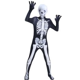 Halloween Costumes Cos Horror Sexy Funny Adults And Kids Halloween Costume Spoof Skull Jumpsuit Cosplay Skeleton Horror Toy Game Parent-child Party Costume