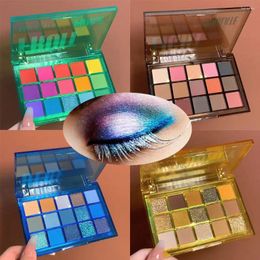 Eye Shadow Pigment Waterproof Cosmetic Matellic Nude Matte Shades Neon Palette Party Eyeshadow Pallete 15-color