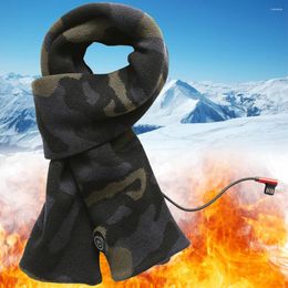 Bandanas Winter Electric Heated Scarf USB Rechargeable Neck Warmer 3 Heating Modes Unisex For Cycling Skiing Camping Running