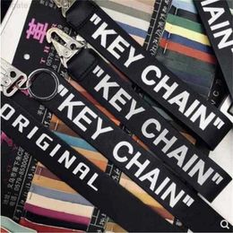 men and women Off KEY CHAIN off leather KEYCHAIN plated metal buckle decorative KEYCHAIN265v UR89 W3GM