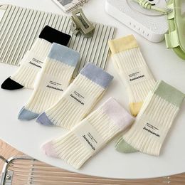 Women Socks Fashion Thin Breathable Combed Cotton Kawaii Harajuku Korea Girls Calcetines