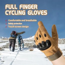 Cycling Gloves Motorcyclist Gloves Bike Gloves Military Tactical Gloves Cycling Mitten Ski Outdoor Airsoft Climbing Riding Army Combat Gloves 231023