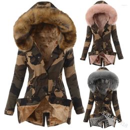 Women's Down Lugentolo Fur Collar Winter Coat Women Fashion Plus Size Slim Wool Liner Zipper Long Sleeve Ladies Coats And Jackets